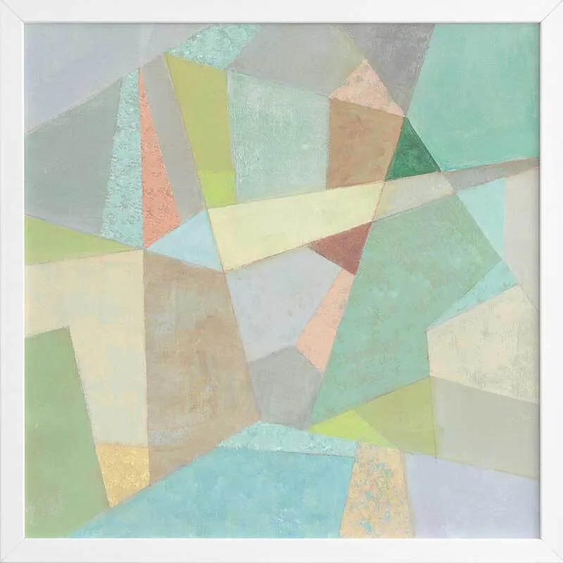 Coloured Glass Framed Art Print