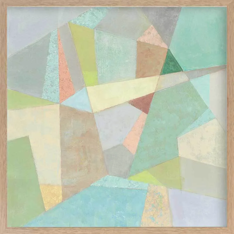 Coloured Glass Framed Art Print
