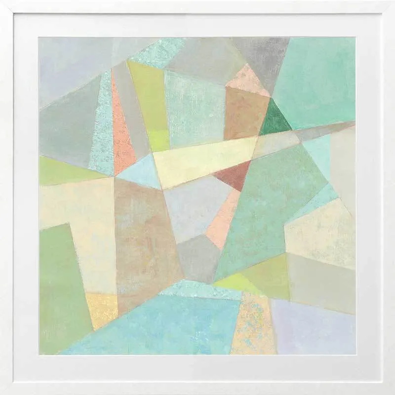 Coloured Glass Framed Art Print