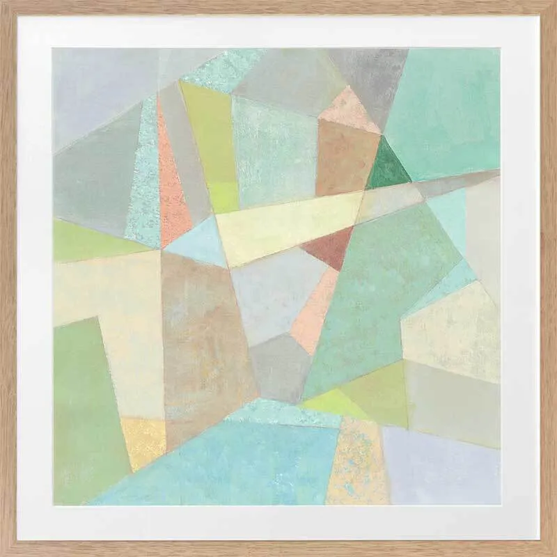 Coloured Glass Framed Art Print