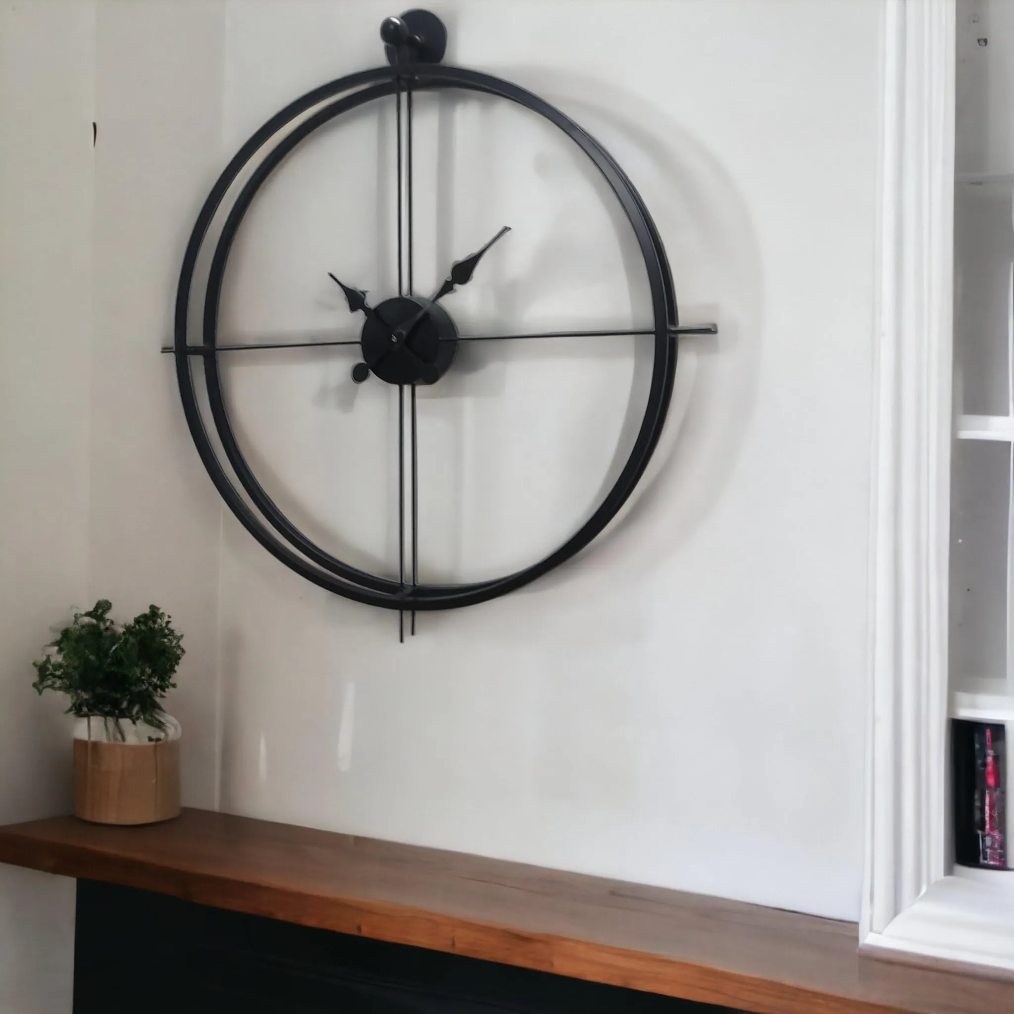 Craftique double ring wall clock 24 inch