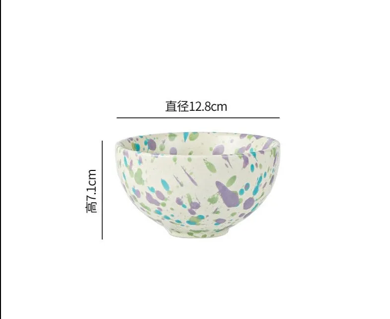 Creative Colorful Splash-ink dishes