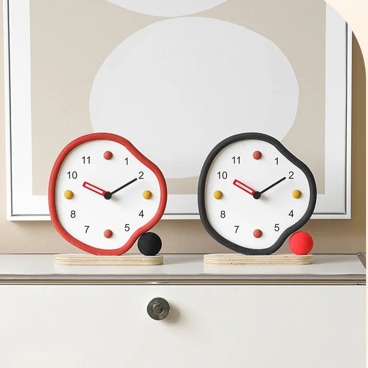Creative Home Decoration Table Clock for TV Lounge 8 Inches