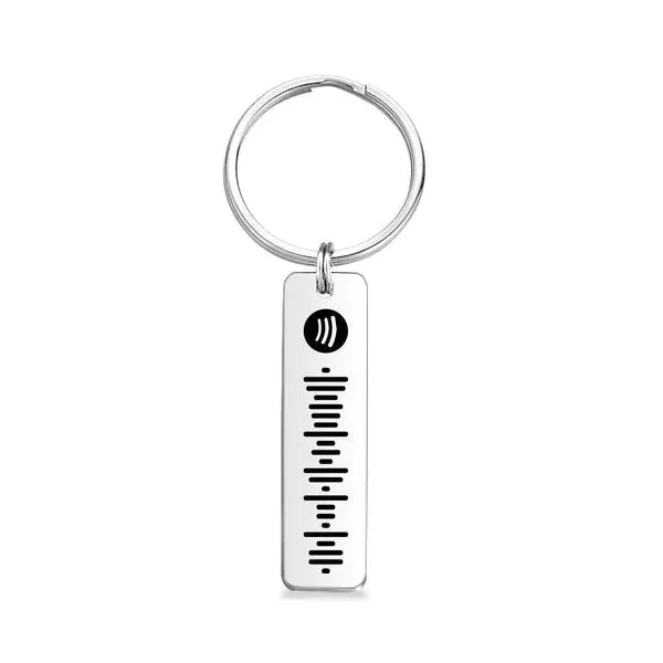 Custom Projection Spotify Code Keychain Metal Keychain Creative Keychain Gift