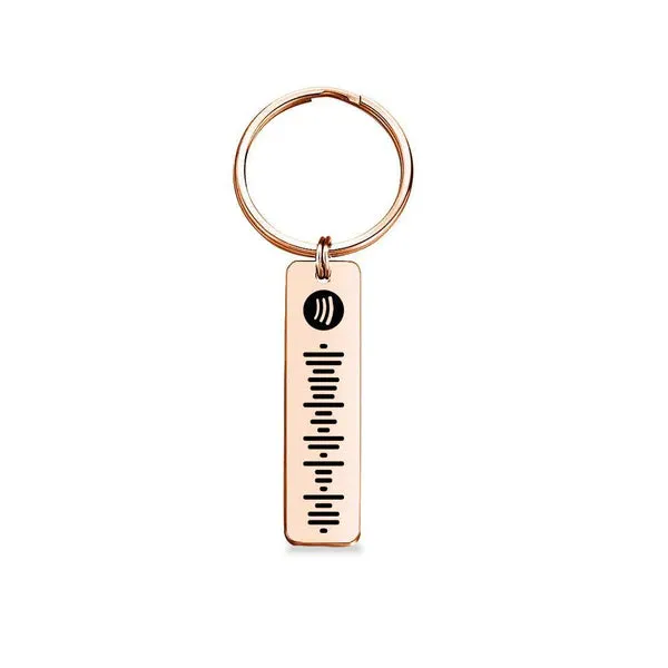 Custom Projection Spotify Code Keychain Metal Keychain Creative Keychain Gift