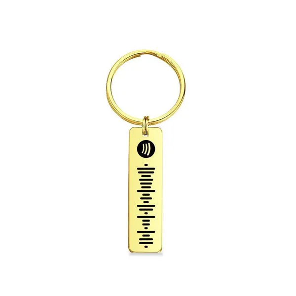 Custom Projection Spotify Code Keychain Metal Keychain Creative Keychain Gift