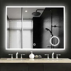DAZZLIZE MIRROR wall mirror bathroom mirror with touch sensor and three light colors Stylish mirror for dining room, washroom, hallway and dressing area- rectangular shape-size=(24x30) inch-W7.