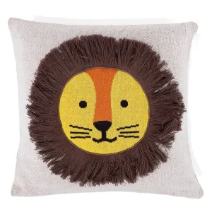 Decorative Cushion Cover 47 x 47cm - Knitted Lion