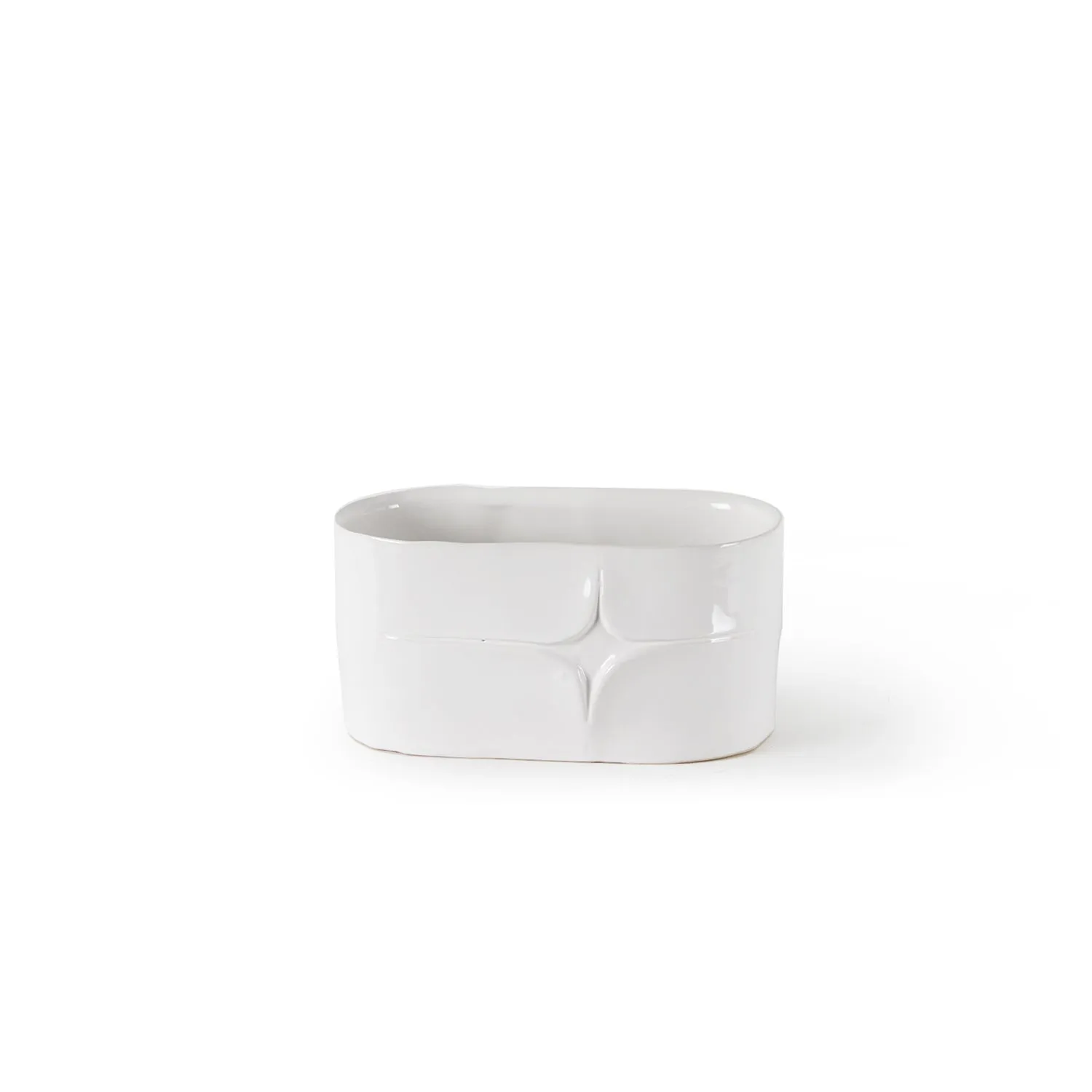 Decorative Oval Ceramic Pot
