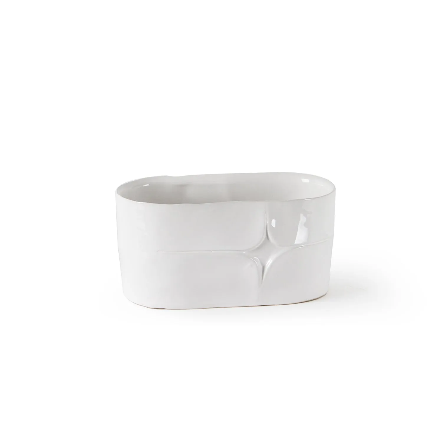 Decorative Oval Ceramic Pot