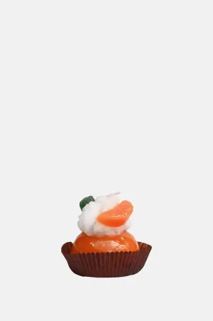 Delight Shaped Cake Candle Orange