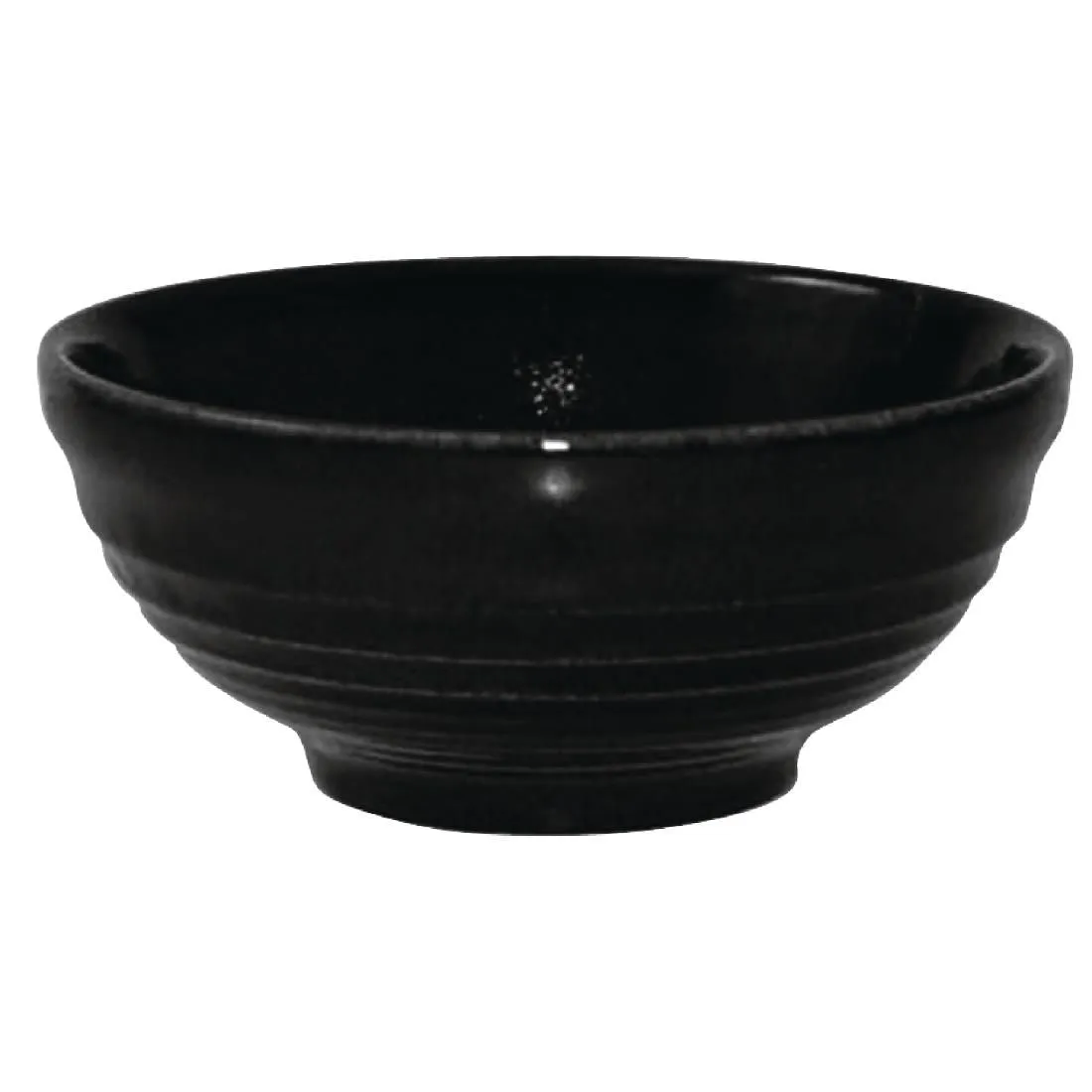 DL426 Churchill Bit on the Side Black Ripple Snack Bowls 120mm (Pack of 12)