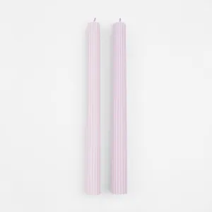 Dusty Lilac Table Candles (x 2)