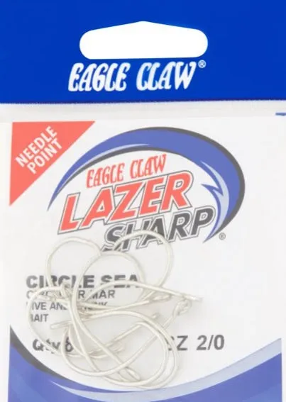 Eagle Claw Lazer Sea Guard Circle Hooks 4/0 6pk