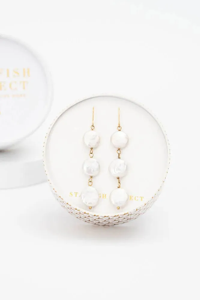 Elegance Freshwater Pearl Earrings