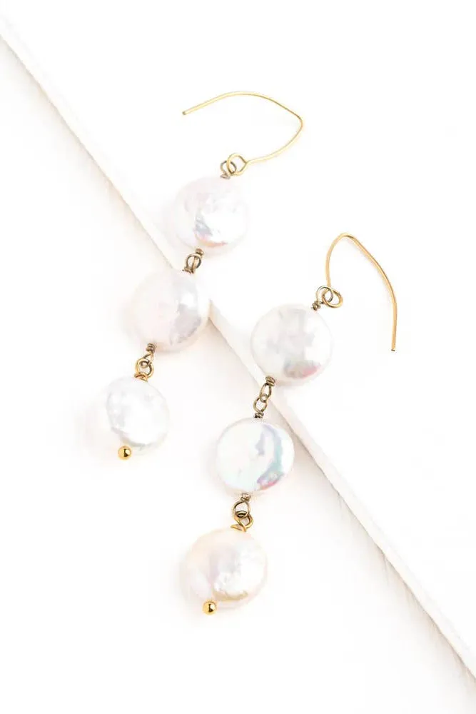 Elegance Freshwater Pearl Earrings