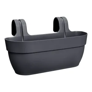 Elho 46cm Anthracite Large Vibia Campana Easy Hanger Planter