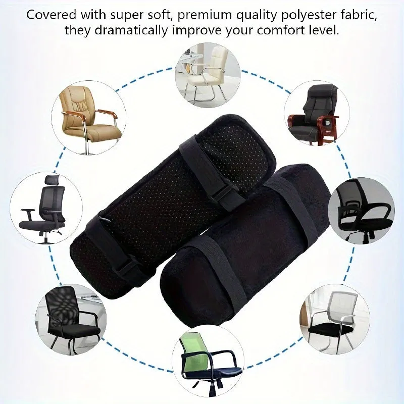 Enhance Office Chair Comfort with Memory Foam Armrest Cushion