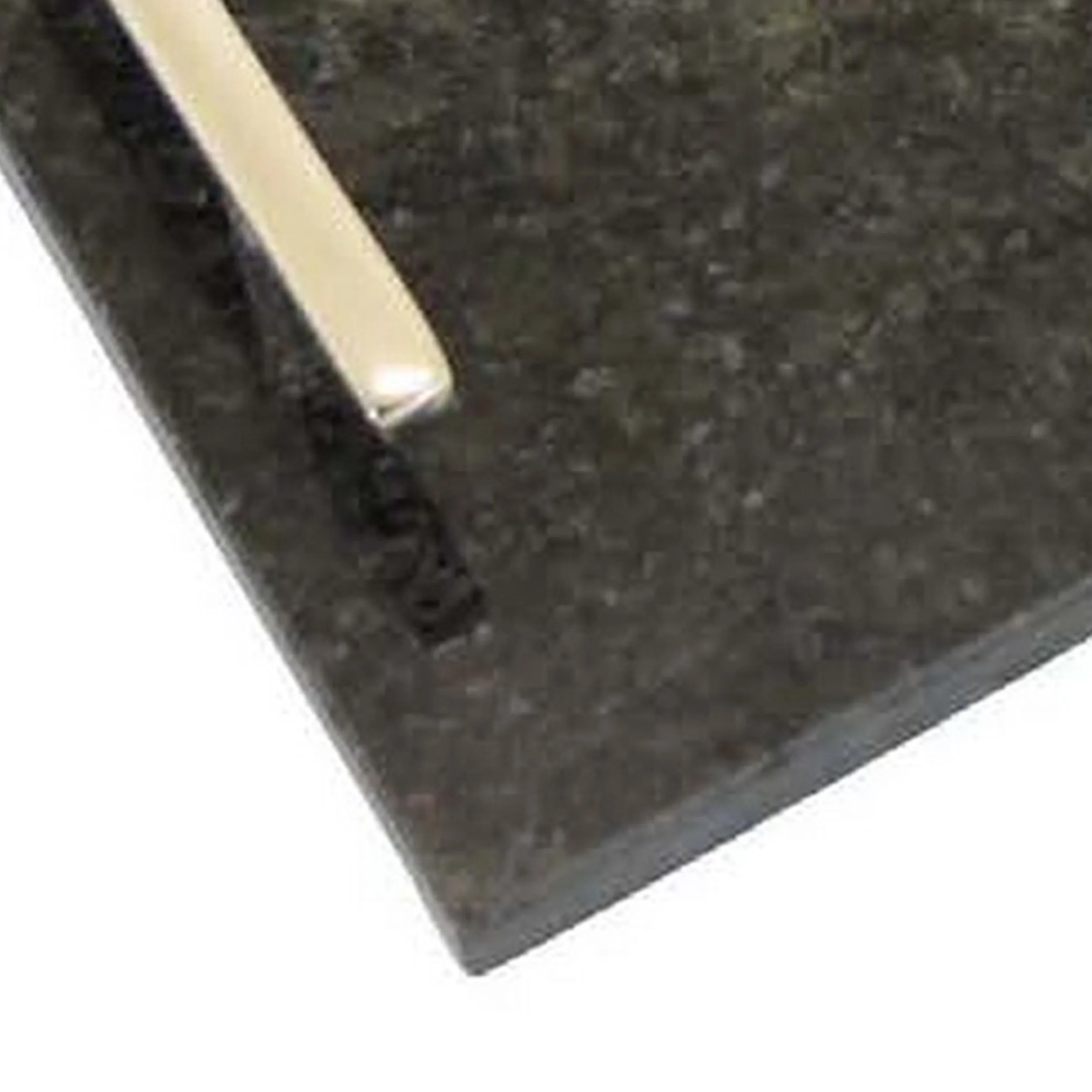 Entro Tray Set of 2, Rectangular Shape, 2 Gold Handles, Black Finish Marble By Casagear Home