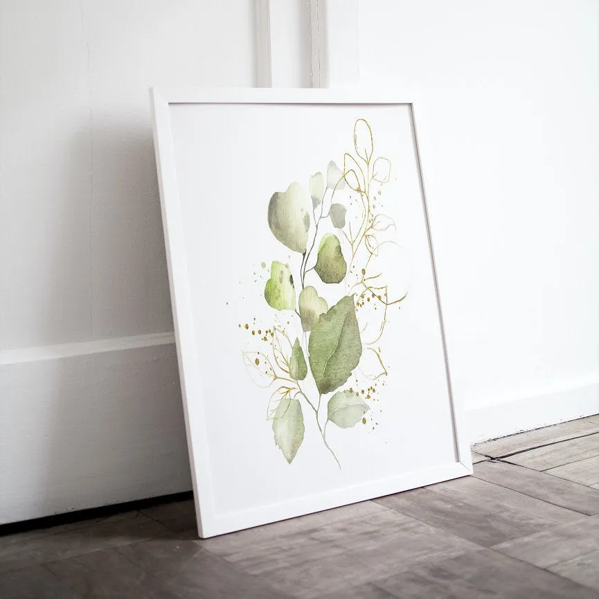Eucalyptus Sage Green Wall Art Set Of 2 PRINTABLE ART, Botanical Wall Art, Boho Wall Decor, Green Wall Prints, Eucalyptus Wall Art