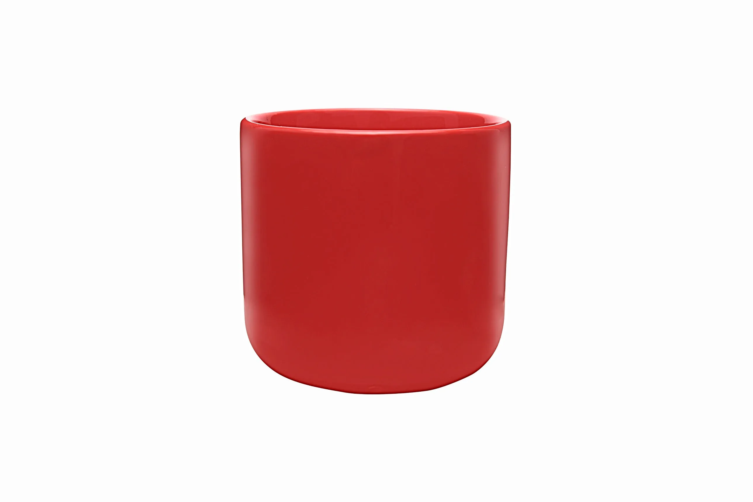Exotic Green Handglazed Ceramic Studio Red Pottery (Planter/Pot/Gamla) Without Plant for Home Decor