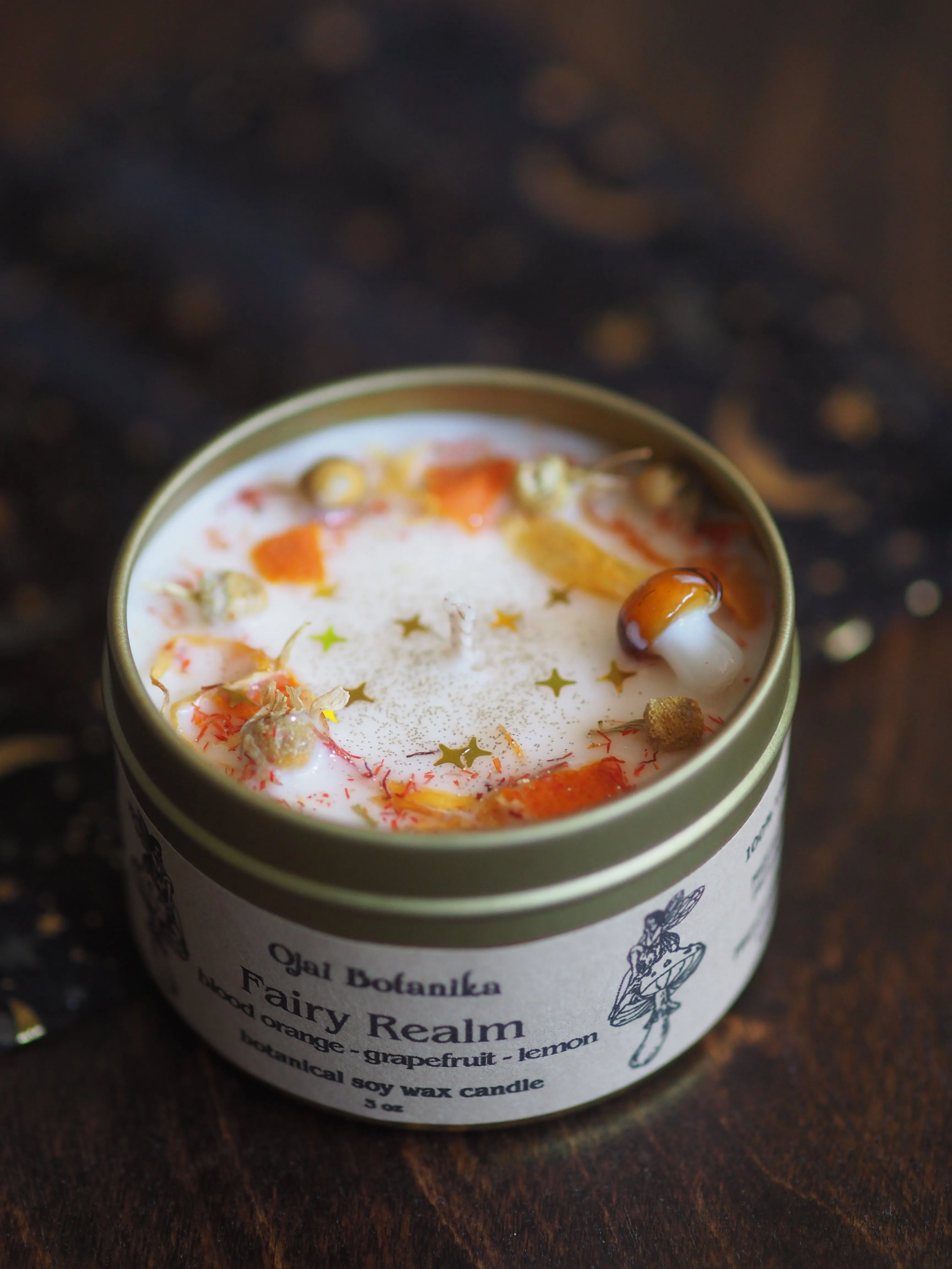 Fairy Realm - Blood Orange - Botanical Soy Candle