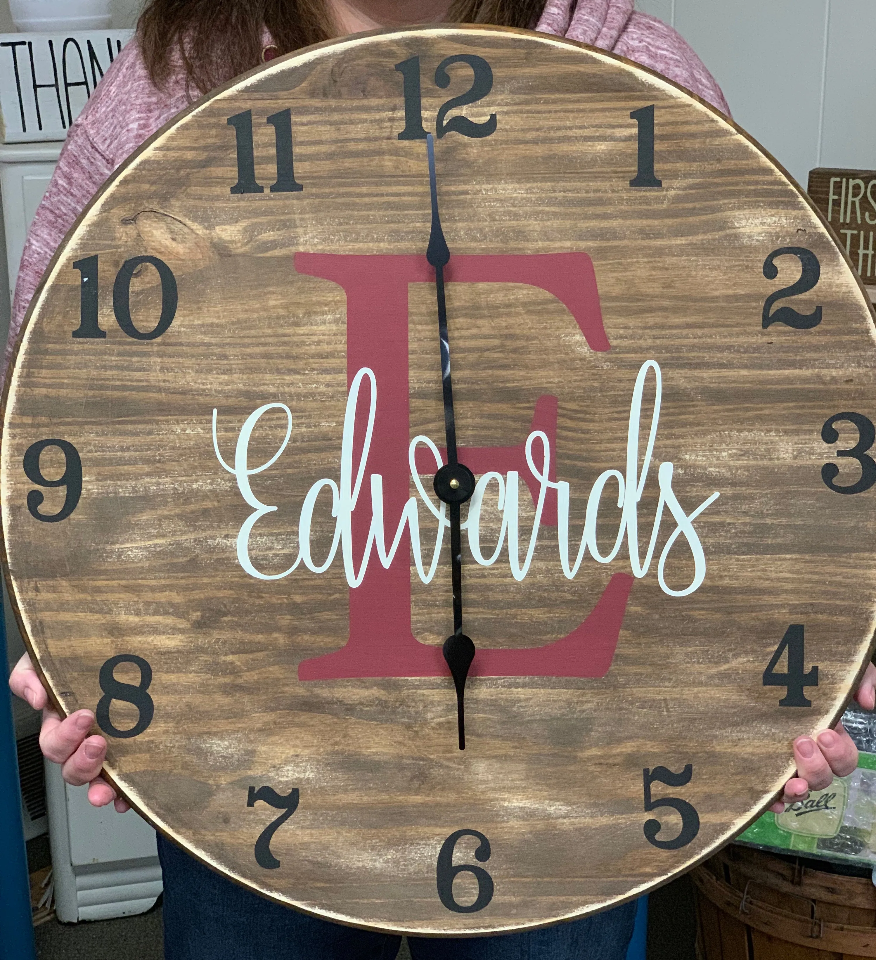 Farmhouse Clock, 18"