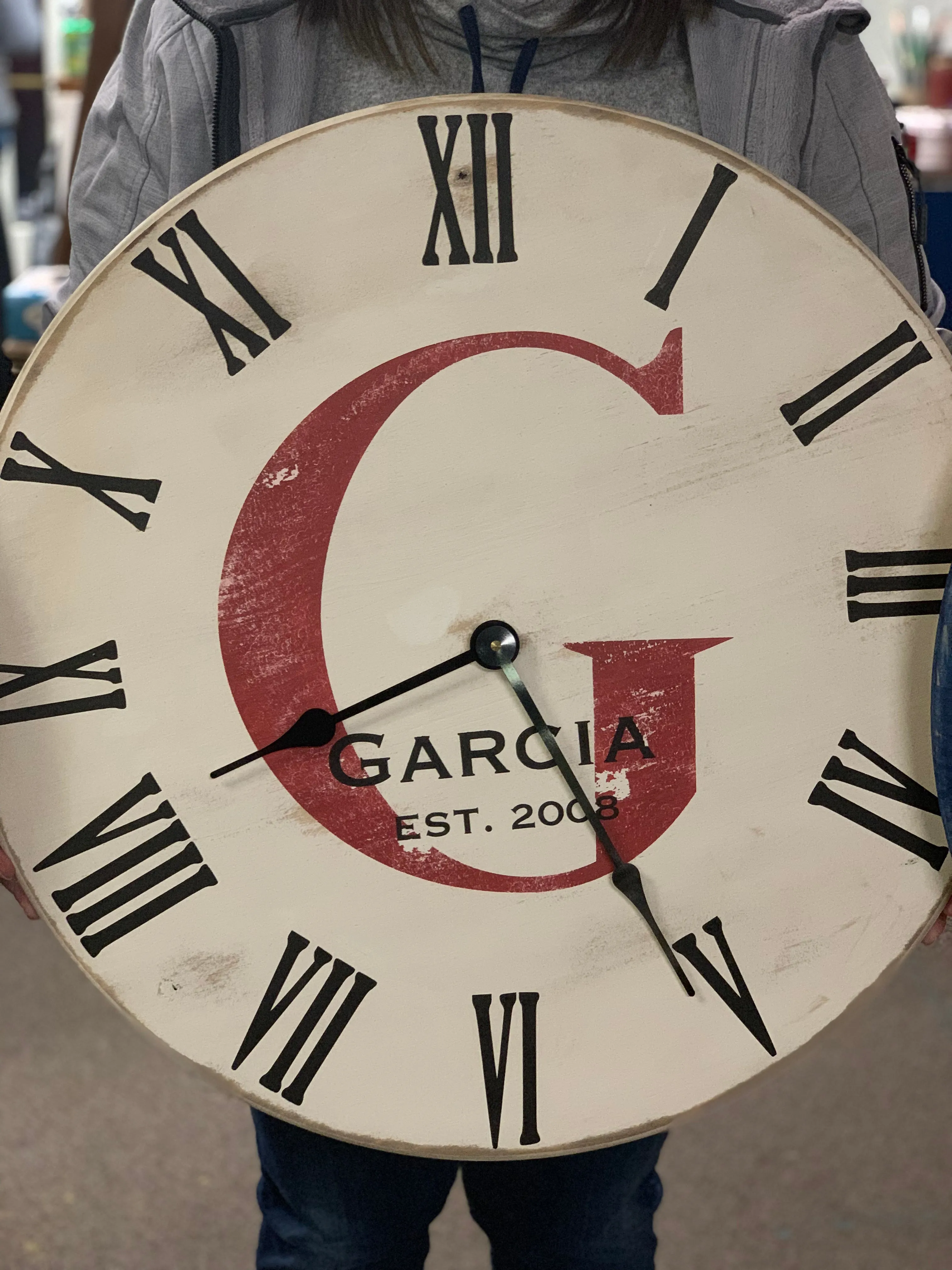 Farmhouse Clock, 18"