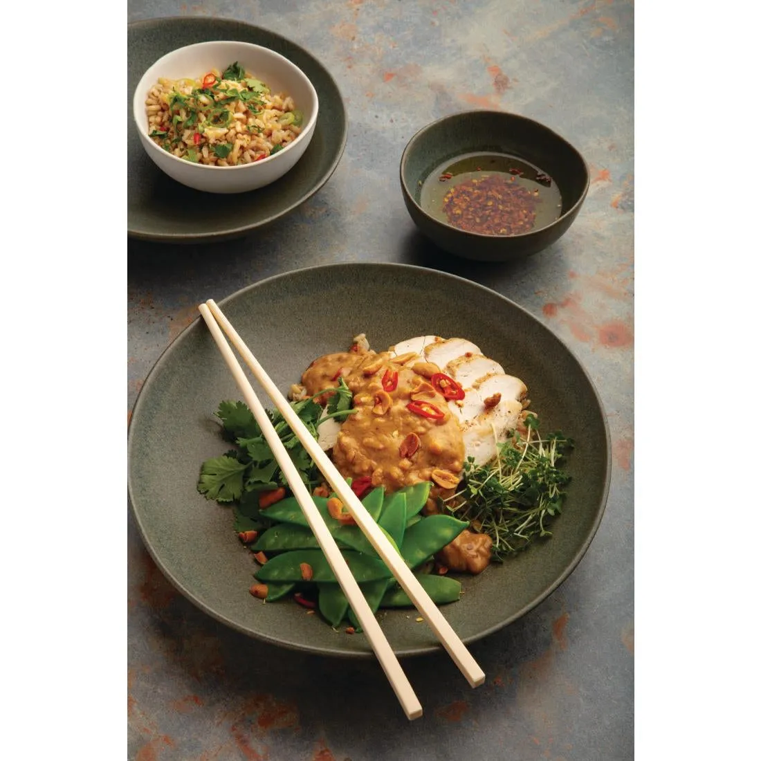 FC706 Olympia Build-a-Bowl Green Deep Bowls 110mm (Pack of 12)