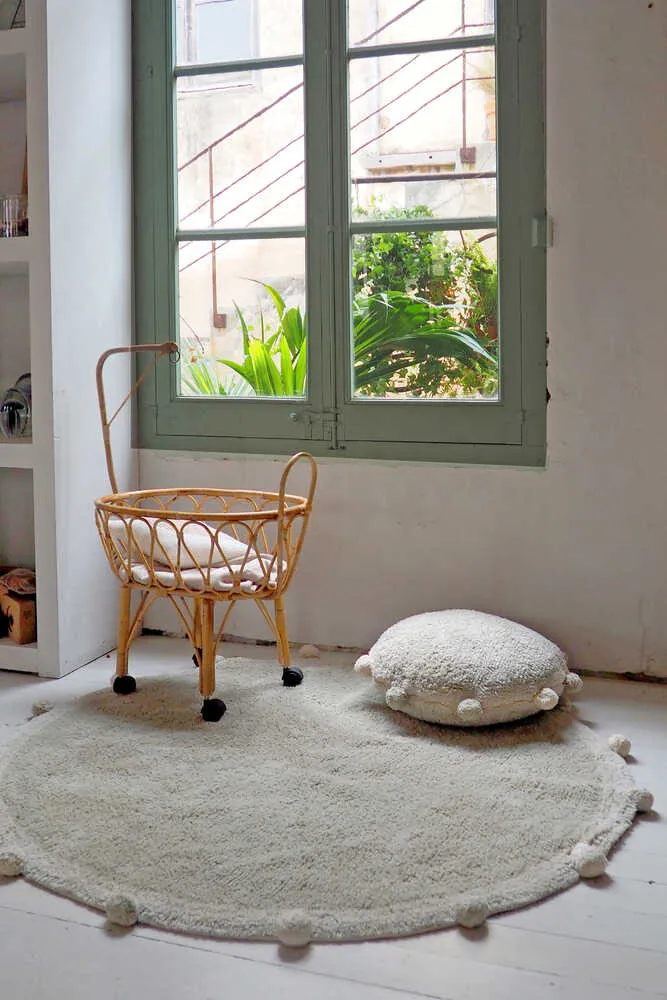 FLOOR CUSHION BUBBLY OLIVE