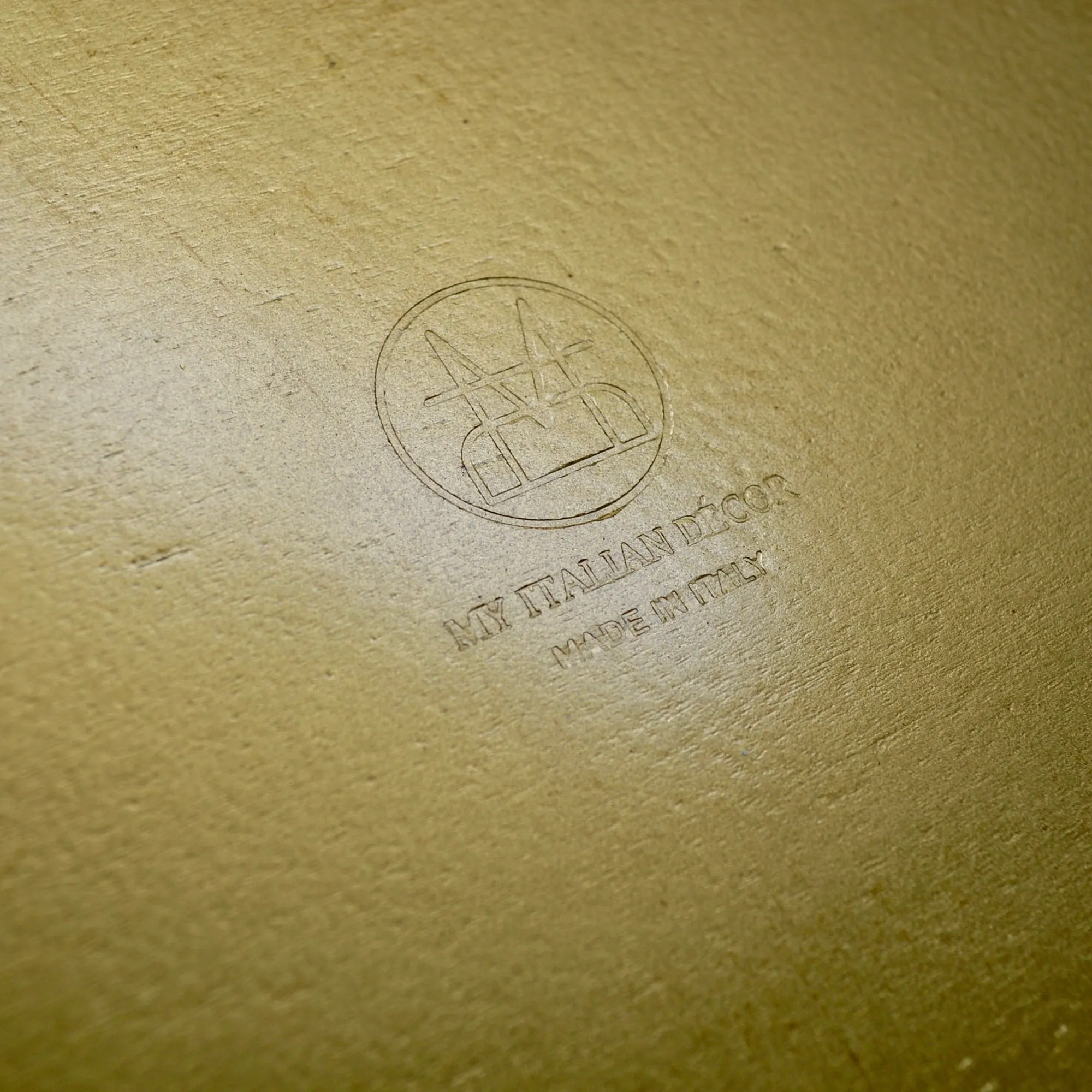 Florentine Carved Oval Scalloped Wood Tray with Handles