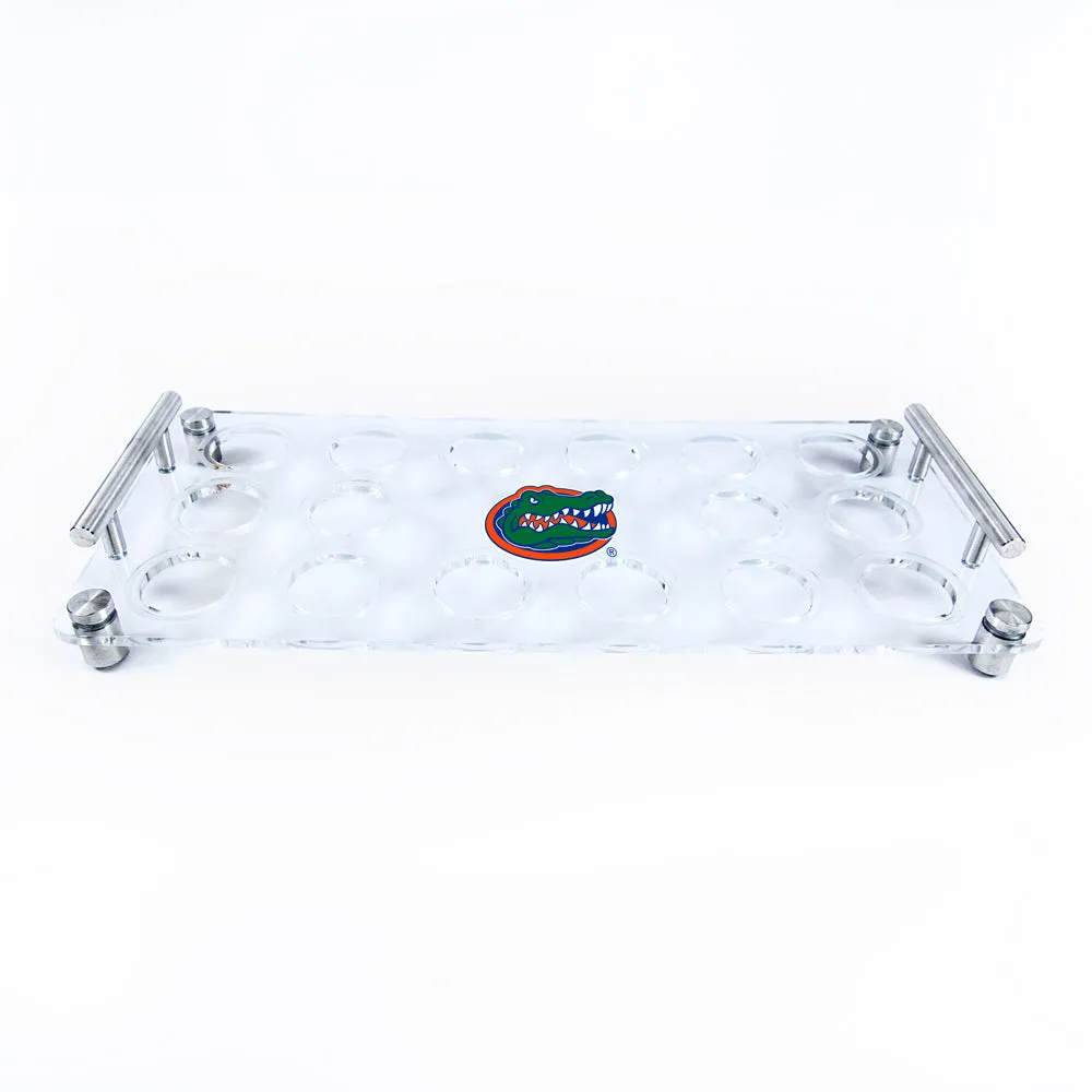 Florida Gators  - Gator Logo Acrylic Beverage and Hors d'oeuvres Tray