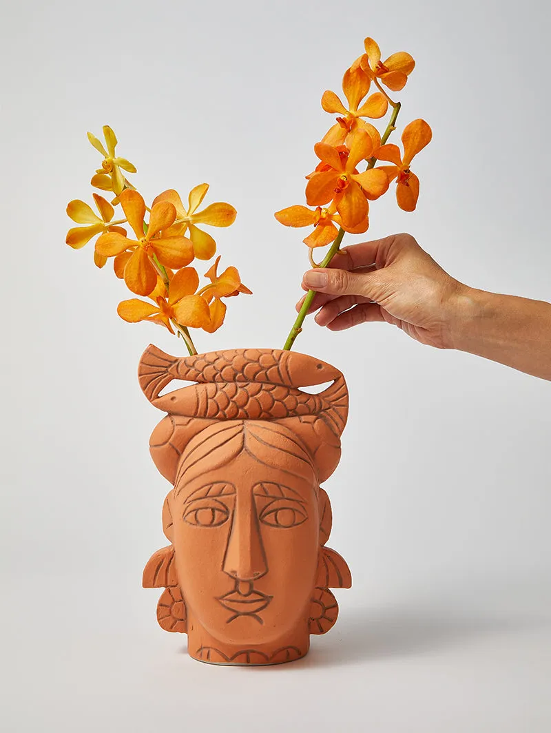 FOLKLORE FISH VASE