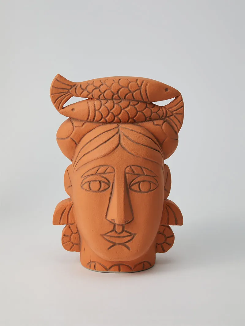 FOLKLORE FISH VASE