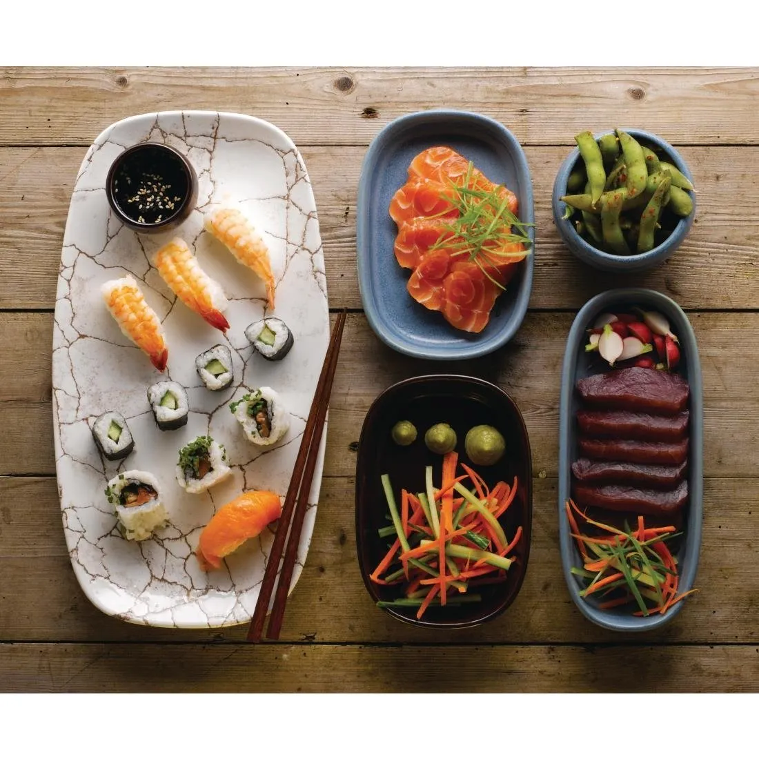 FR017 Churchill Emerge Oslo Blue Tray 230 x 95mm (Pack of 6)