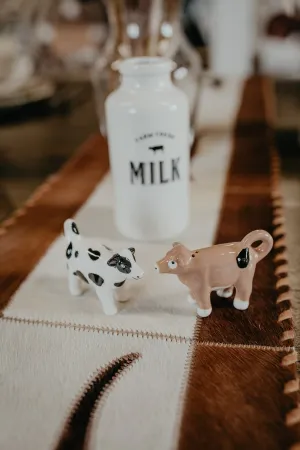 Friesian & Jersey Cow Ceramic Salt & Pepper Shaker Set