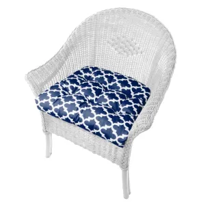 Fulton Navy Patio Chair Cushions - Wicker Chair Cushions - Adirondack Chair Cushions