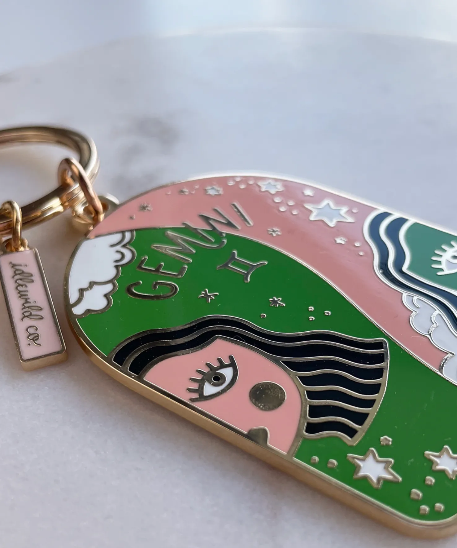 Gemini Keychain