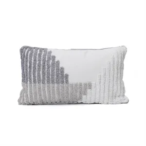Geometric Woven Tufted Lumbar Pillow | Strip
