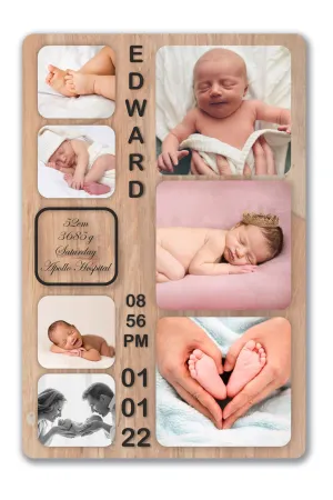 GiftShalamemories customized baby frame for room | size: 30cm X 45cm | customised name and photo