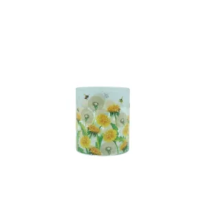 Gisela Graham  Large Dandelion and Bee Glass Tea Light Holder