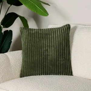 Green Striped Cushion - 50 x 50cm