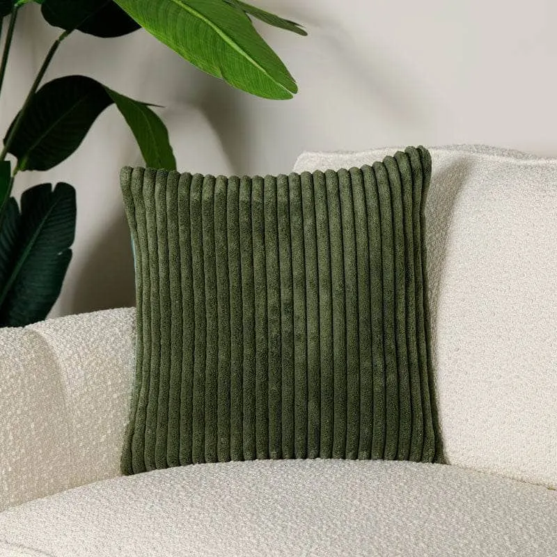 Green Striped Cushion - 50 x 50cm
