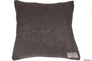 Harris Tweed Herringbone Cushion - Peatland