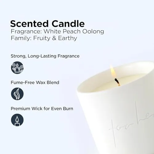 Heart Home Scented Candles | Fragrance Candles | Candles for Wedding | Candles for Bedroom | Birthday Candles | Valentines Day Gifts Candles | DY-230705-1B | White