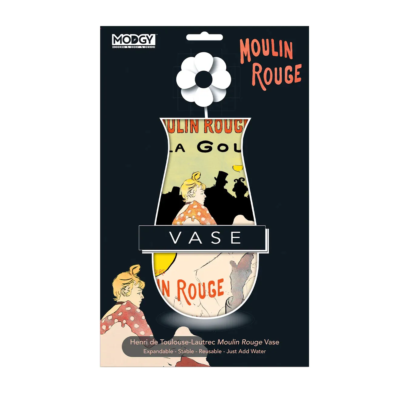 HENRI DE TOULOUSE-LAUTREC MOULIN ROUGE VASE