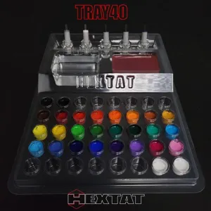 HEXTRAYS40 Disposable Tattoo Trays (Box of 10)