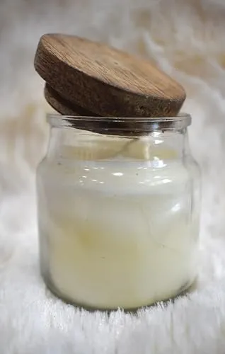 HS Candles Soy Wax Candle - Sweet & Rich Scent |Organic Soy Wax with Burmese Wood fregrance (6'5 H * 5W) 24 Hour Burn time