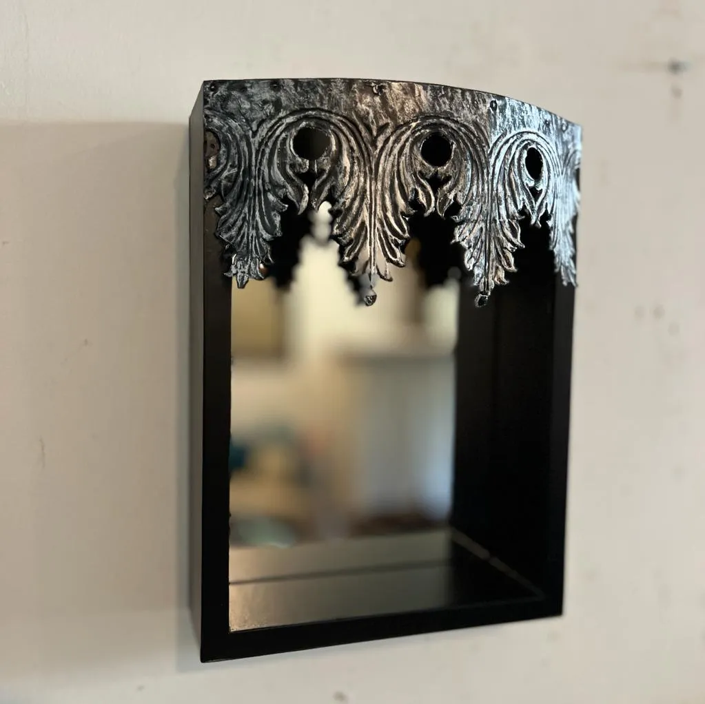 Imsha ; Wood/metal mirror