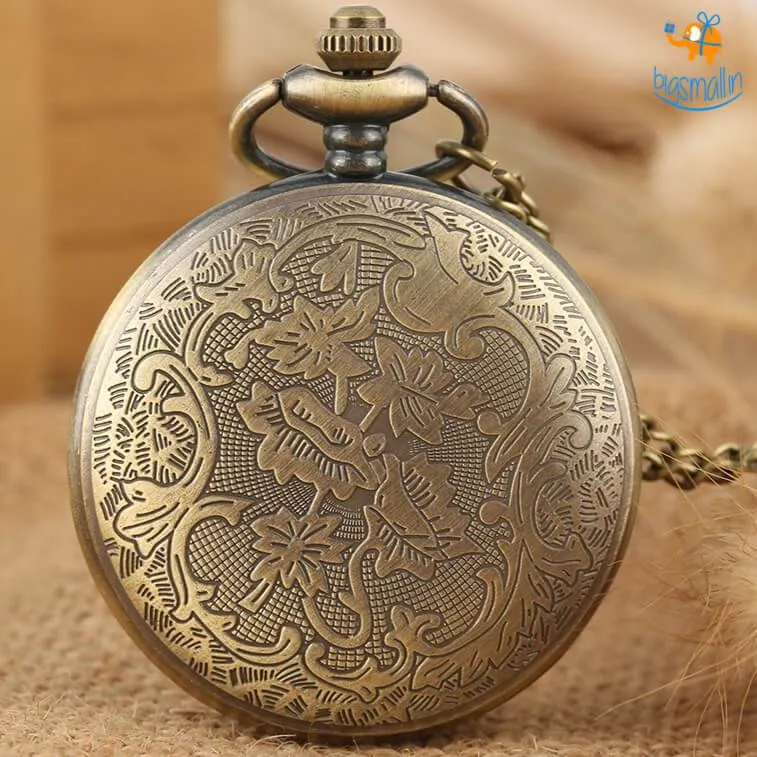 India Souvenir Pocket Watch Keychain